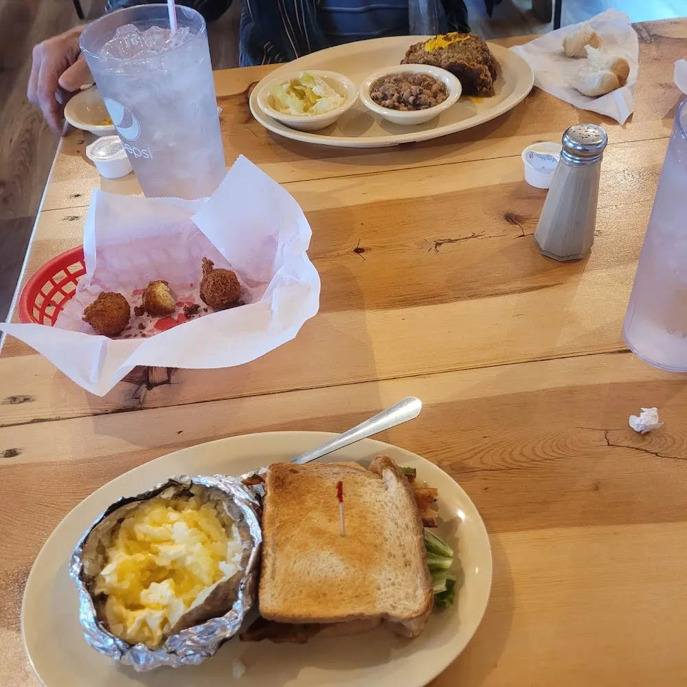 Baked Potato & a blt Sandwich